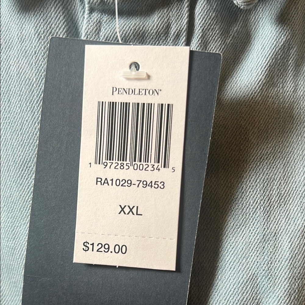 Pendleton Men’s Light Blue Western Shirt Size 2XL NWT - Picture 15 of 15